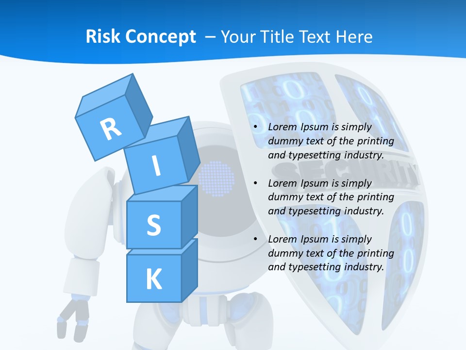 Isolated Robot Internet PowerPoint Template