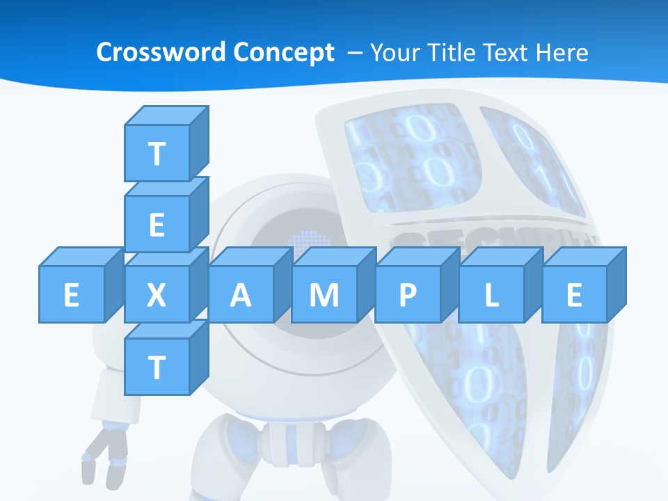 Isolated Robot Internet PowerPoint Template