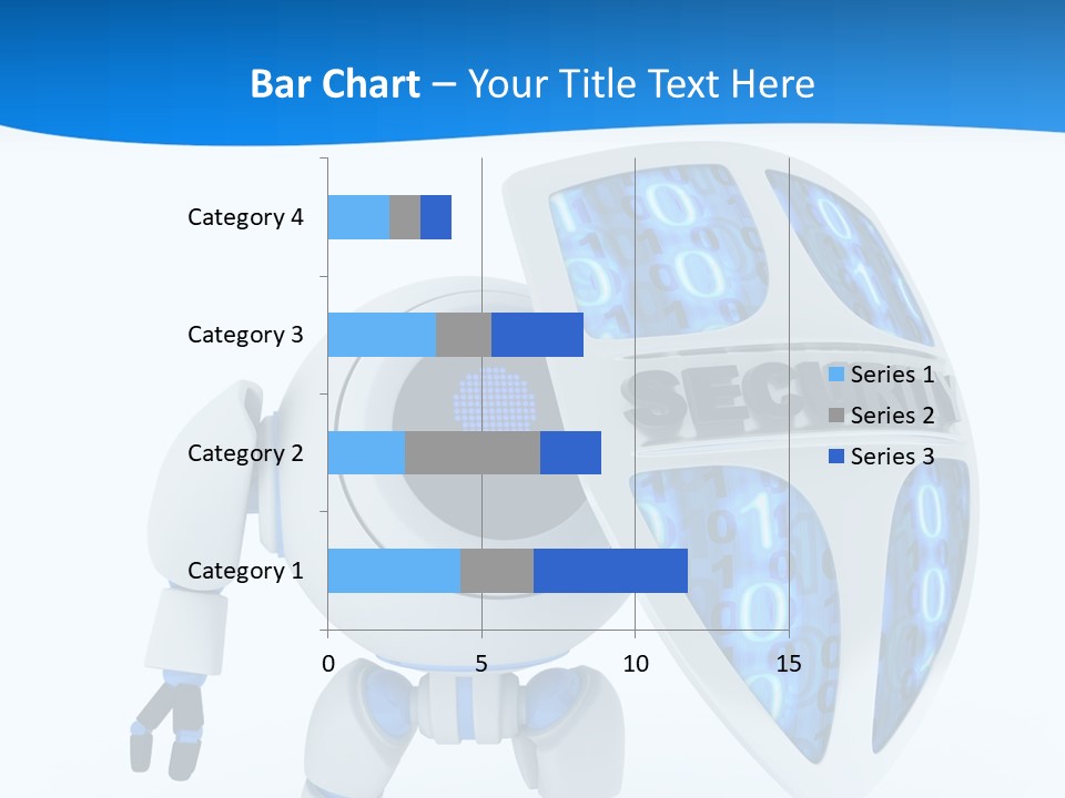 Isolated Robot Internet PowerPoint Template