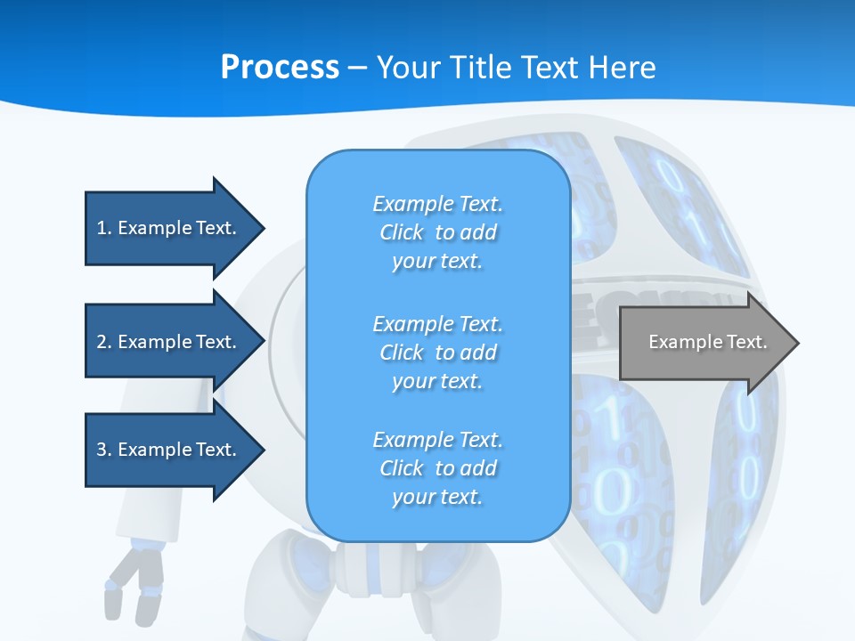 Isolated Robot Internet PowerPoint Template
