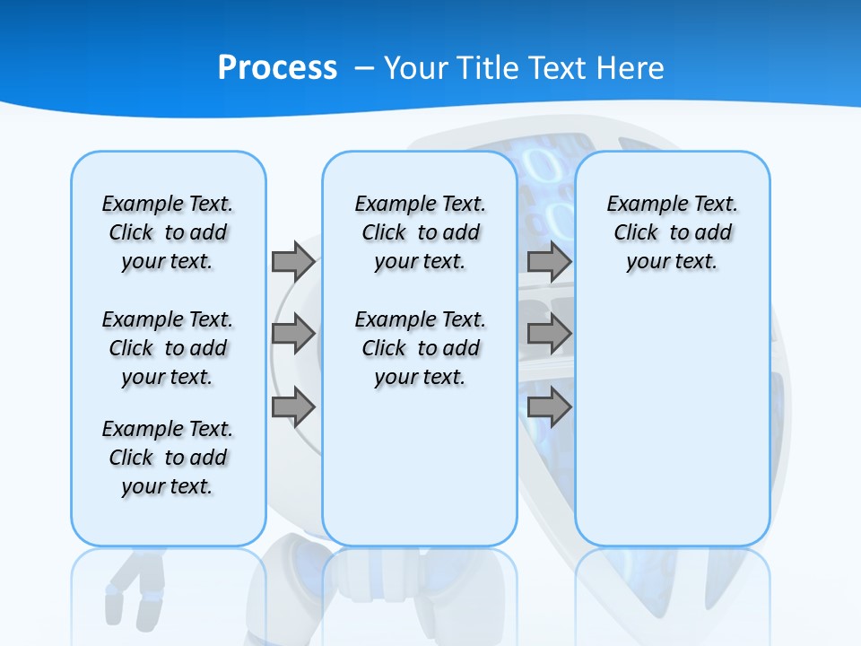 Isolated Robot Internet PowerPoint Template