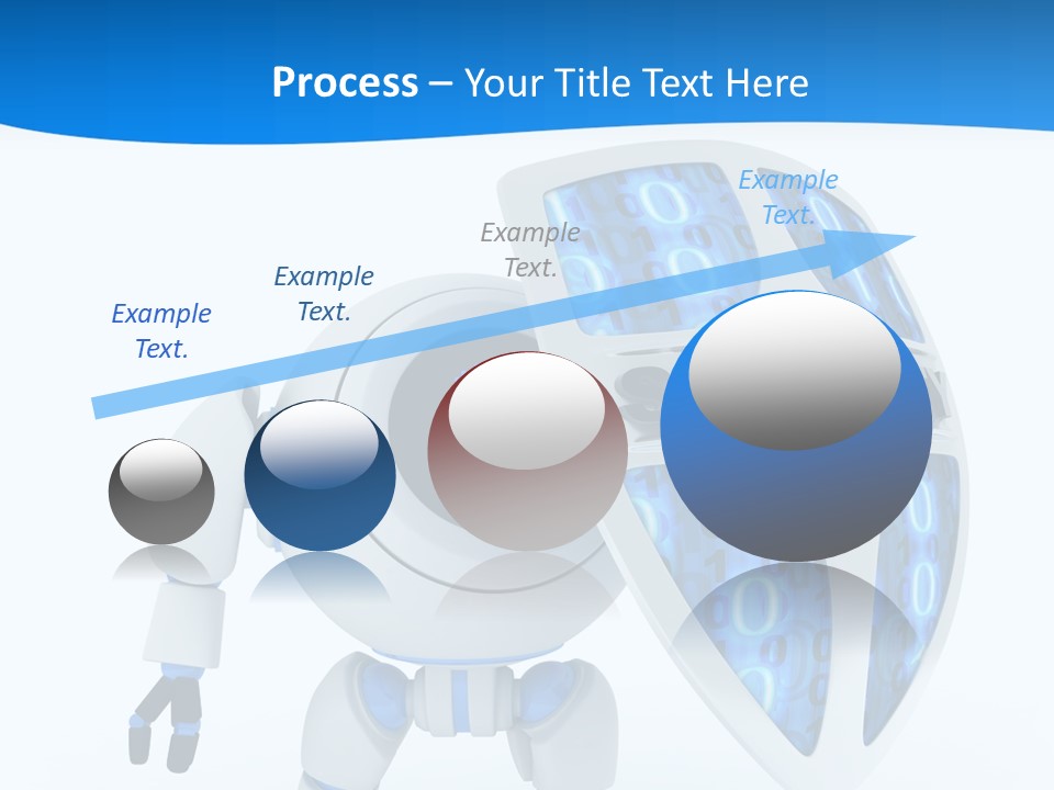 Isolated Robot Internet PowerPoint Template