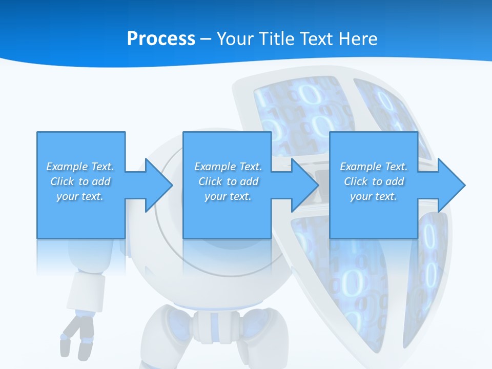 Isolated Robot Internet PowerPoint Template