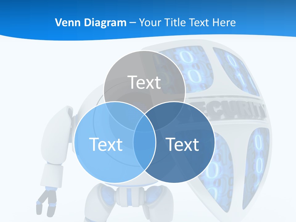 Isolated Robot Internet PowerPoint Template