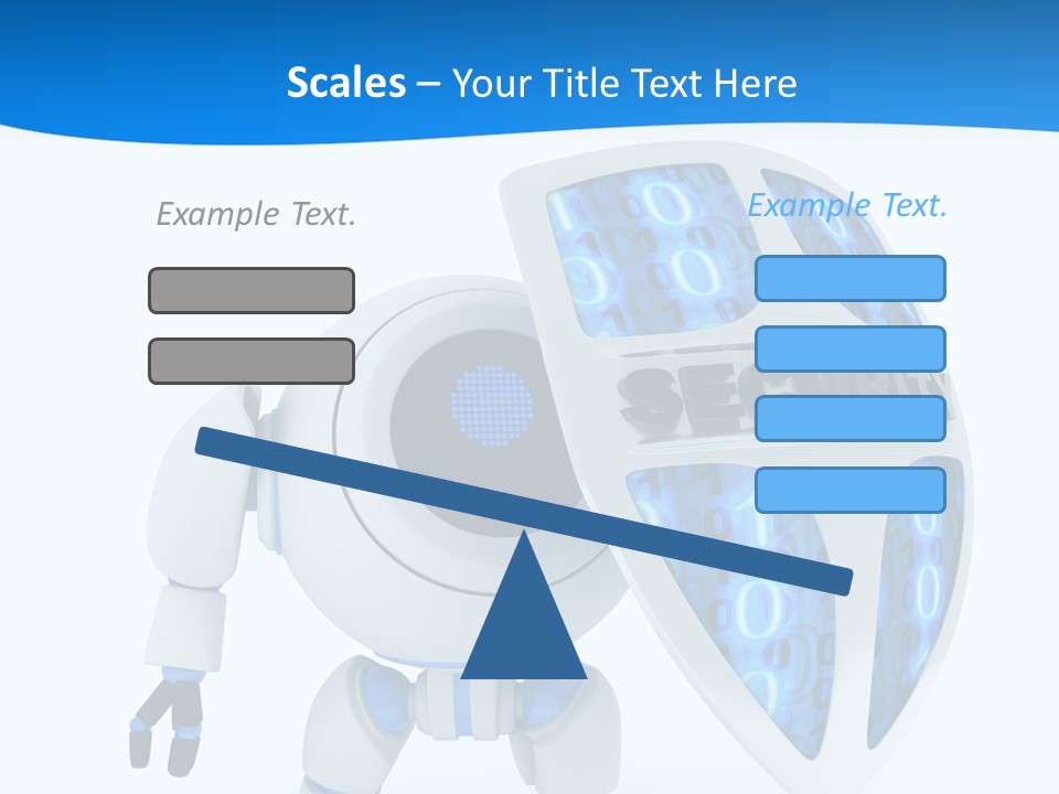Isolated Robot Internet PowerPoint Template
