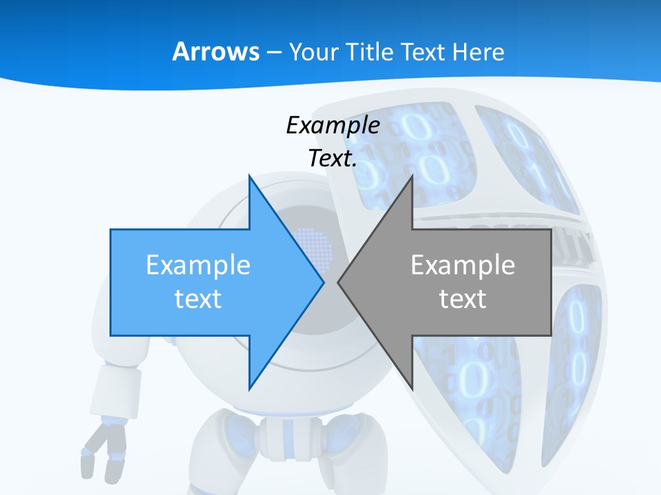 Isolated Robot Internet PowerPoint Template