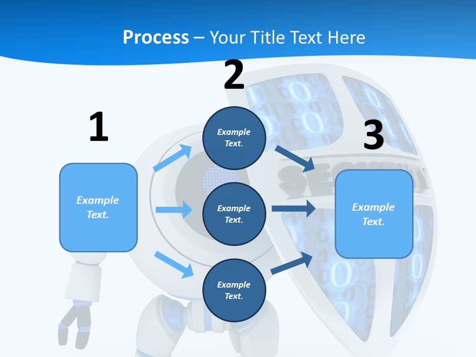 Isolated Robot Internet PowerPoint Template