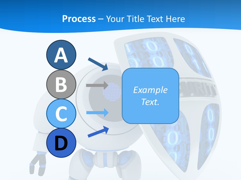 Isolated Robot Internet PowerPoint Template