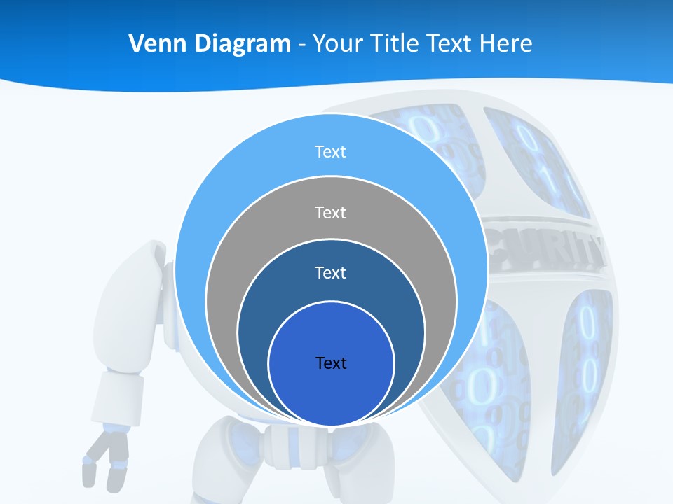 Isolated Robot Internet PowerPoint Template