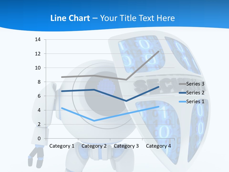 Isolated Robot Internet PowerPoint Template