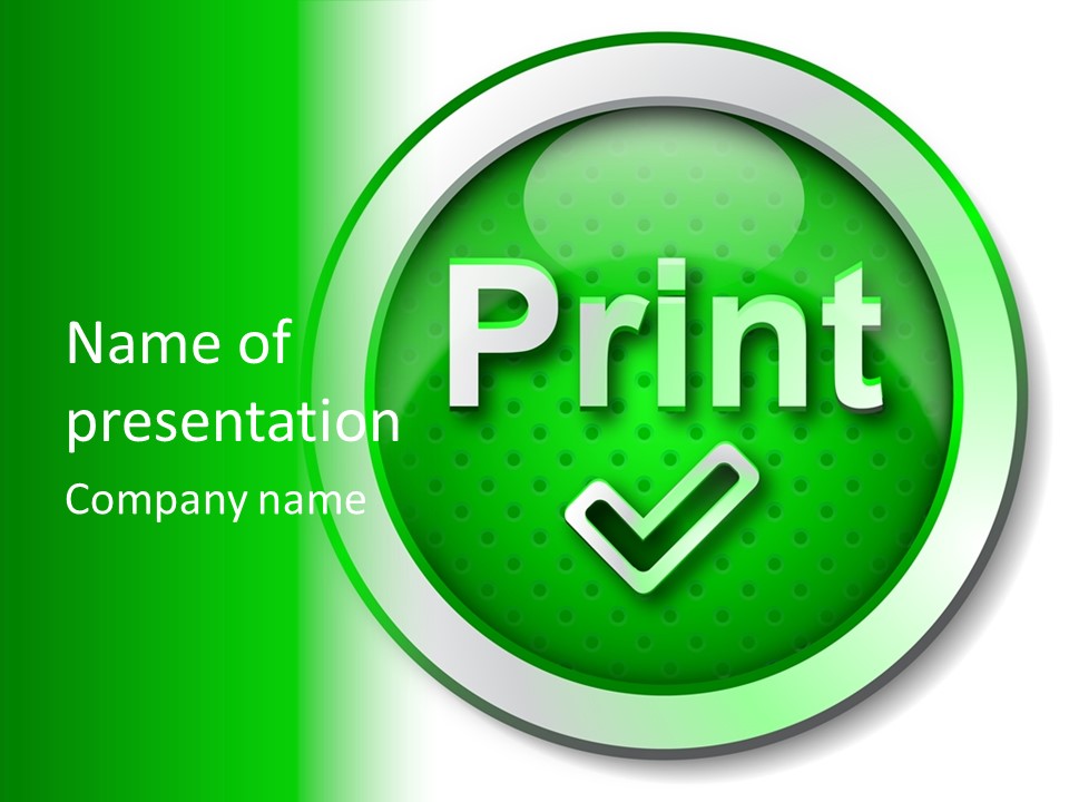 Print Press Page PowerPoint Template