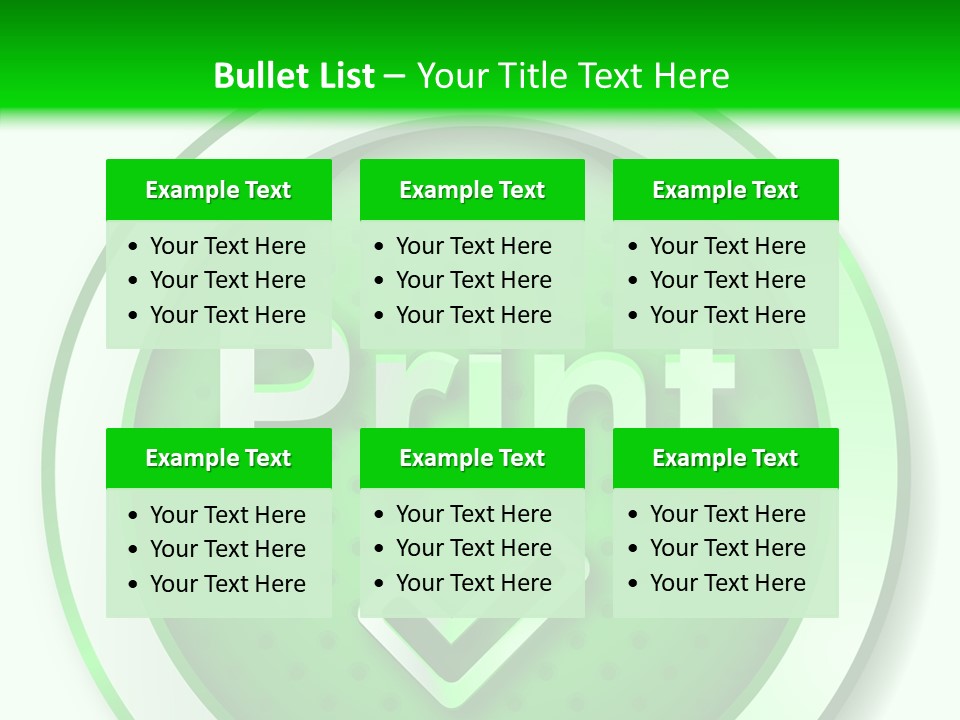 Print Press Page PowerPoint Template