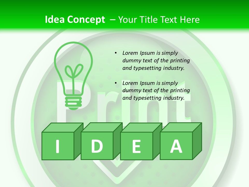 Print Press Page PowerPoint Template