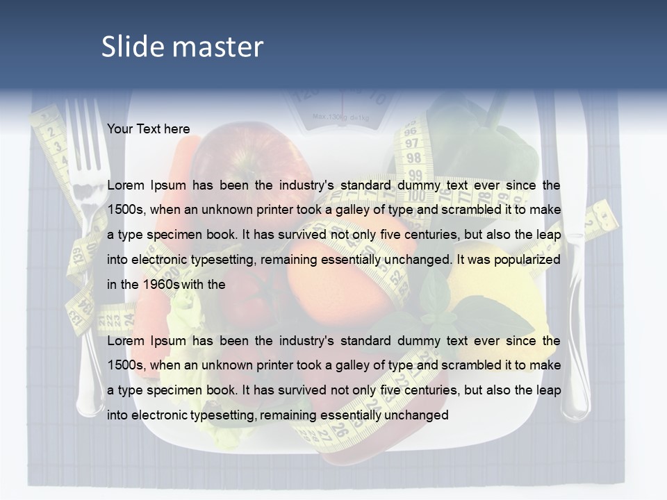 Kilogram Vitamin Sexy PowerPoint Template