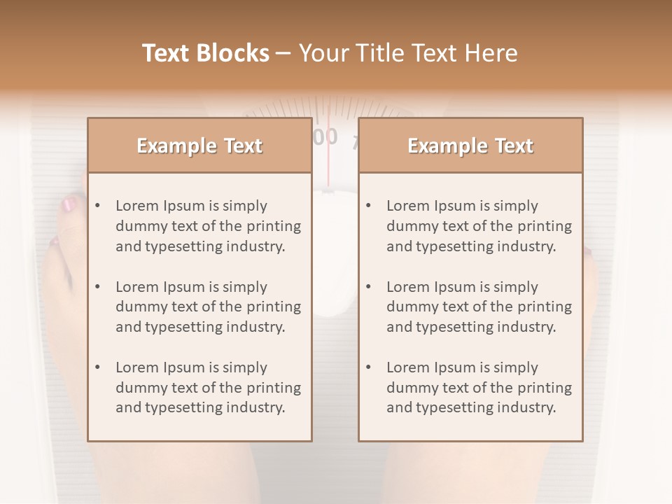 Loss Overweight Weight Scale PowerPoint Template