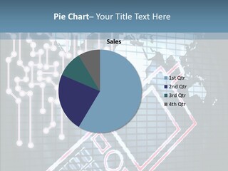 Wireless Shiny Phone PowerPoint Template