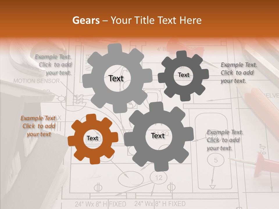 Architecture Residential Drafting PowerPoint Template