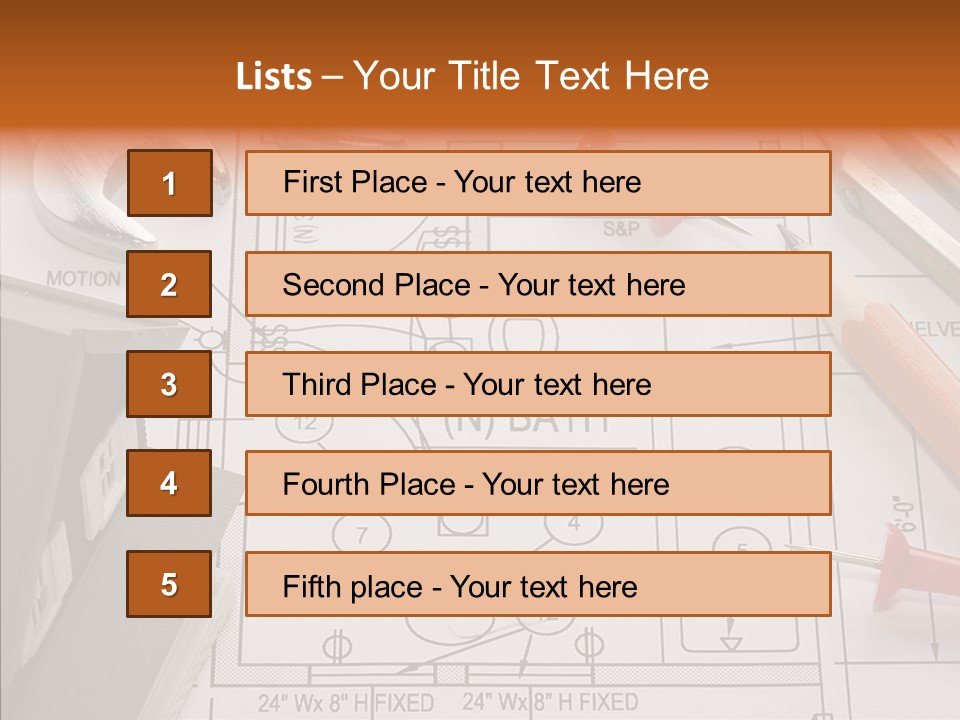 Architecture Residential Drafting PowerPoint Template