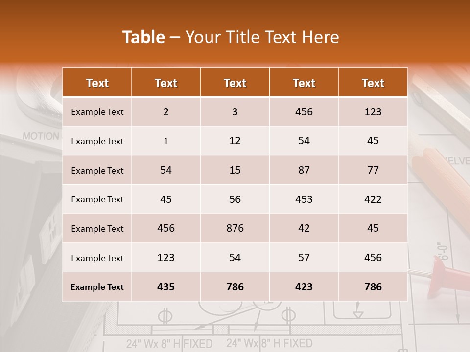 Architecture Residential Drafting PowerPoint Template