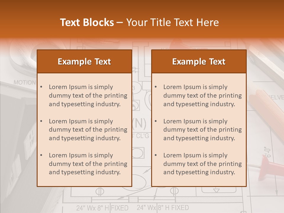 Architecture Residential Drafting PowerPoint Template