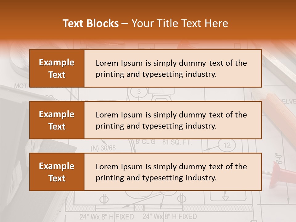 Architecture Residential Drafting PowerPoint Template