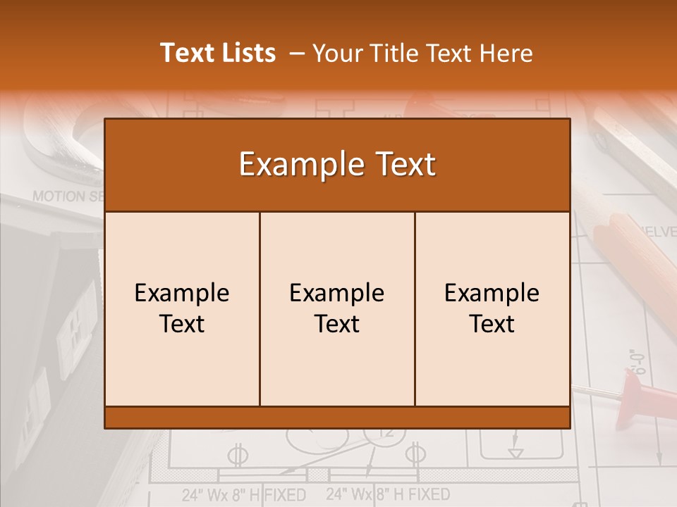 Architecture Residential Drafting PowerPoint Template