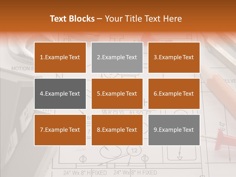 Architecture Residential Drafting PowerPoint Template