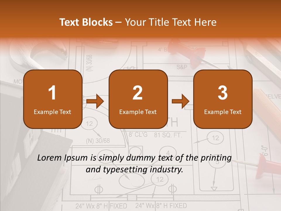 Architecture Residential Drafting PowerPoint Template