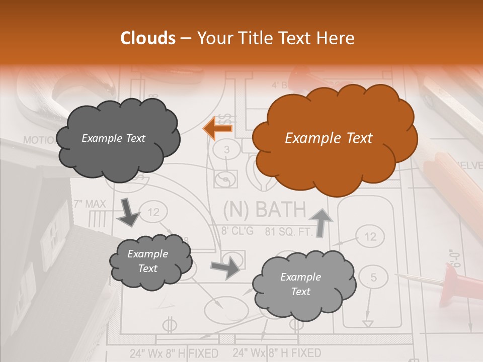 Architecture Residential Drafting PowerPoint Template