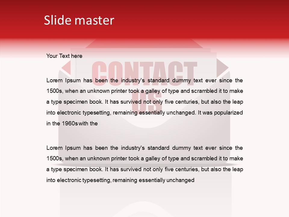 Contact Background Information PowerPoint Template