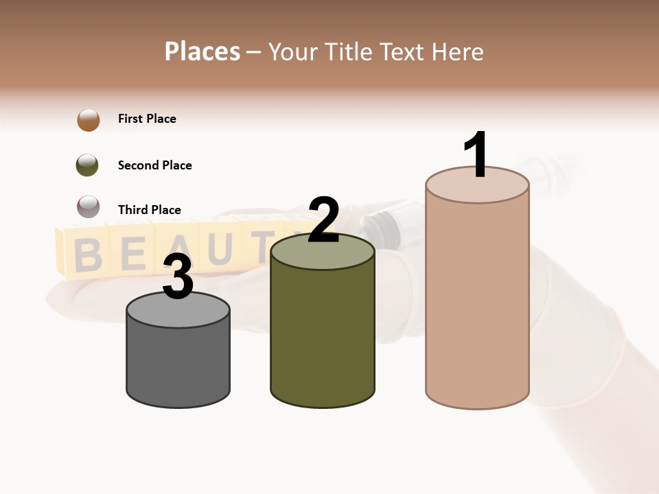 Beauty Cosmetic Hand PowerPoint Template