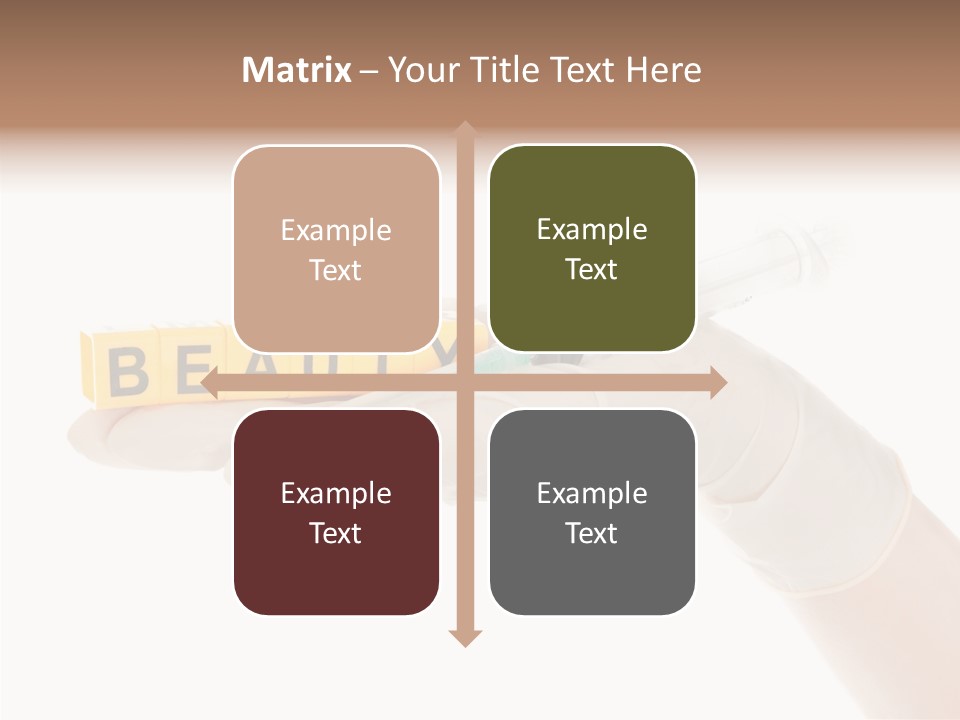 Beauty Cosmetic Hand PowerPoint Template