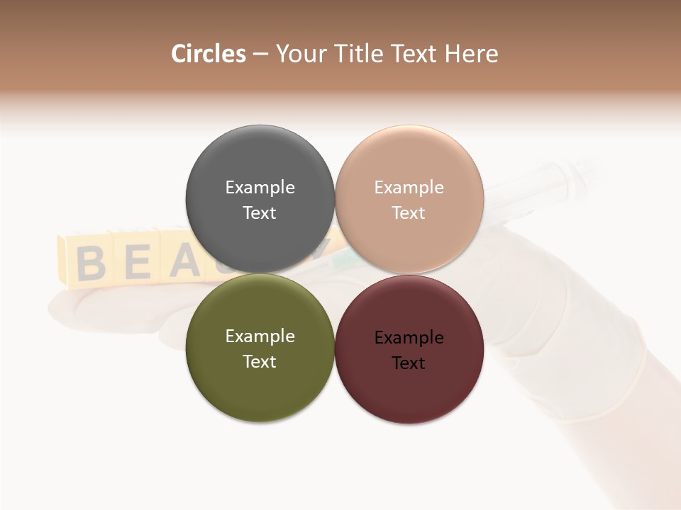 Beauty Cosmetic Hand PowerPoint Template