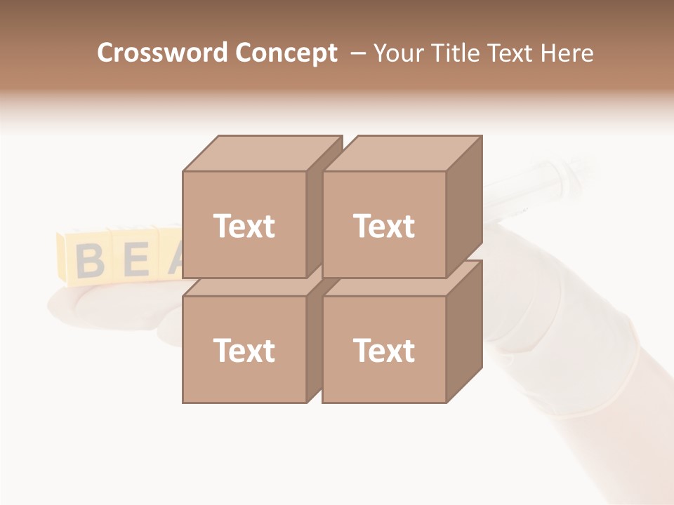 Beauty Cosmetic Hand PowerPoint Template