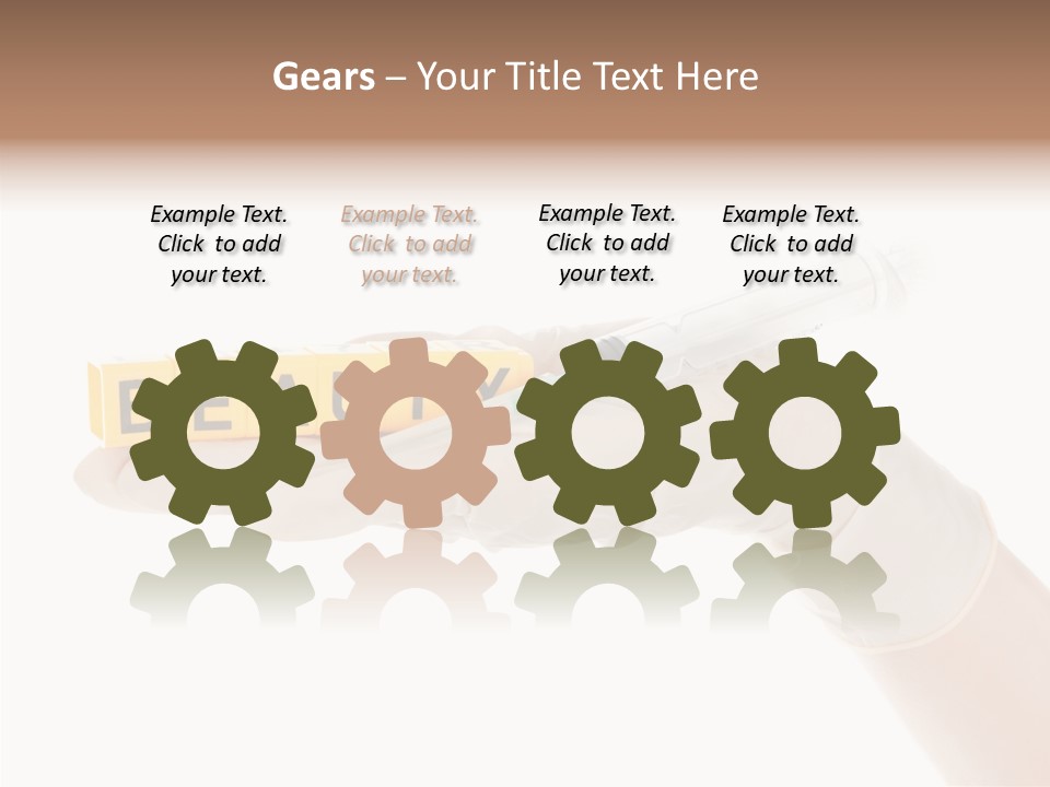 Beauty Cosmetic Hand PowerPoint Template