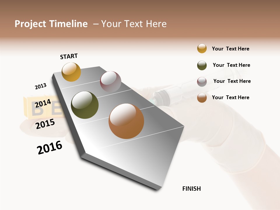 Beauty Cosmetic Hand PowerPoint Template
