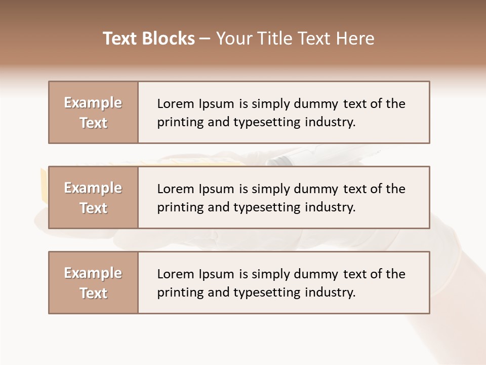 Beauty Cosmetic Hand PowerPoint Template