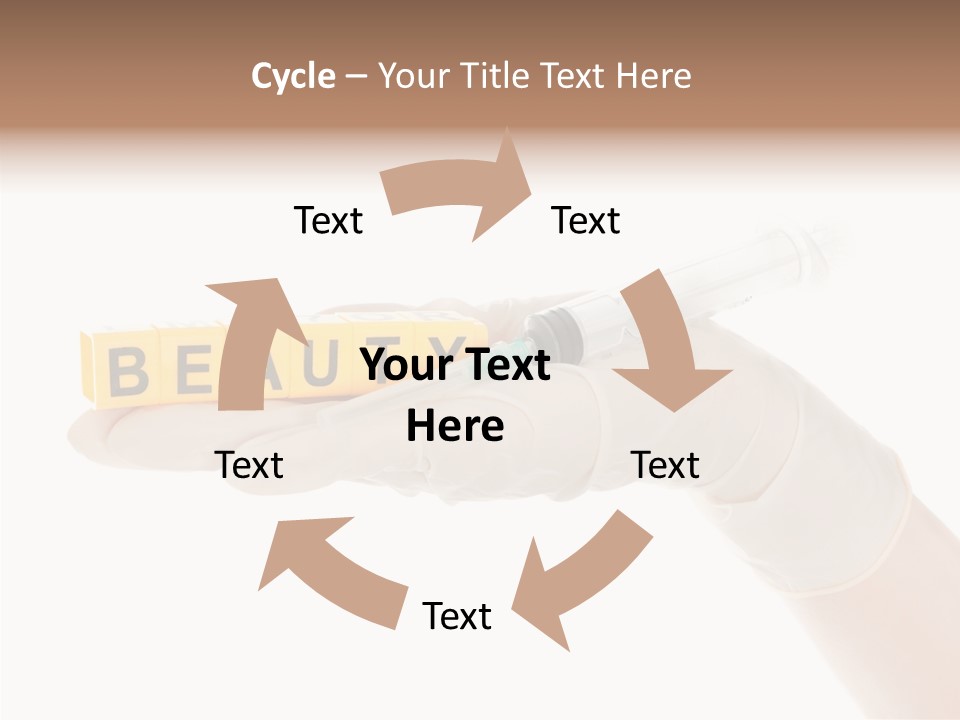 Beauty Cosmetic Hand PowerPoint Template