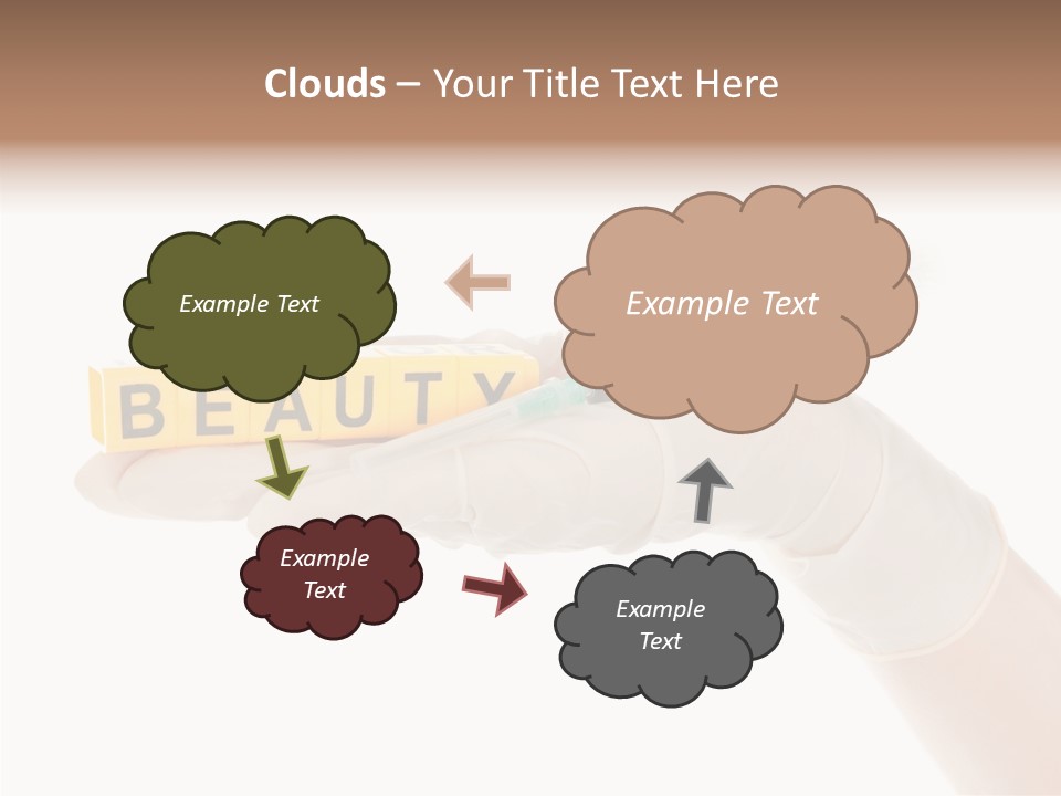 Beauty Cosmetic Hand PowerPoint Template