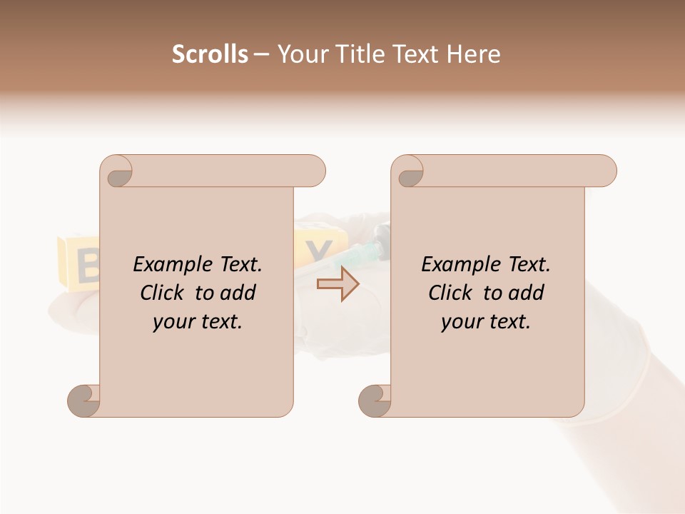 Beauty Cosmetic Hand PowerPoint Template