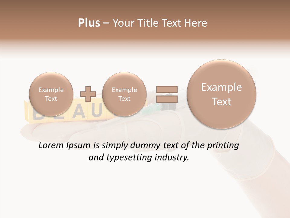 Beauty Cosmetic Hand PowerPoint Template