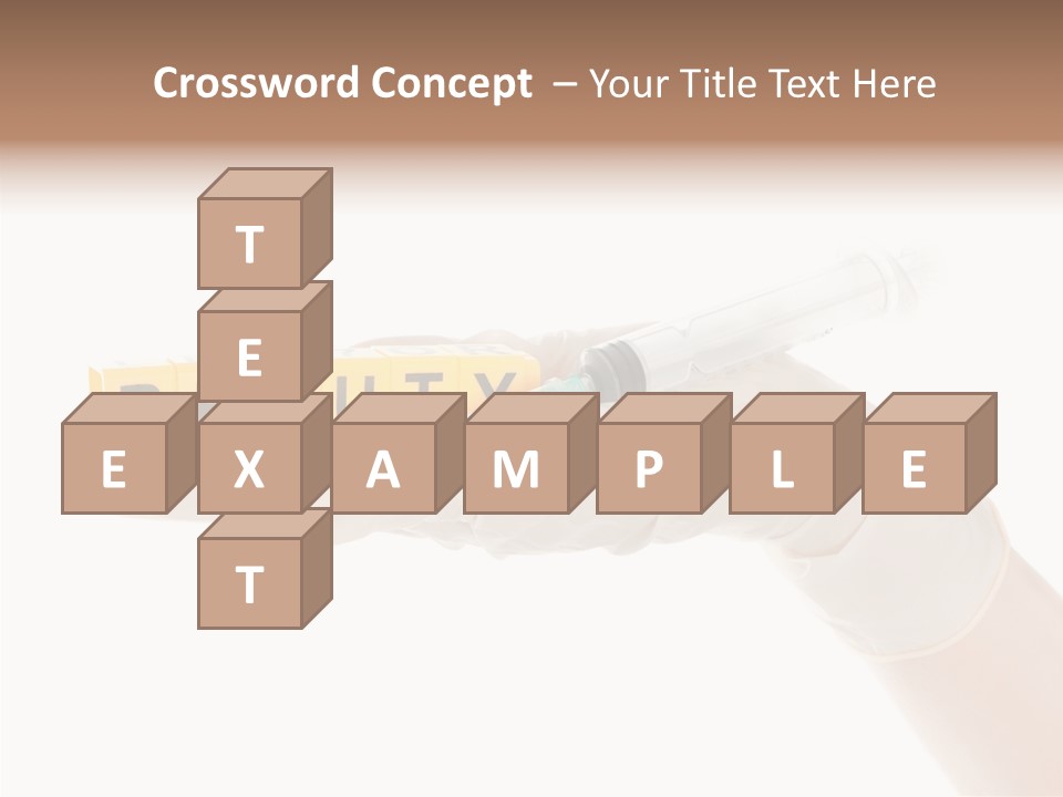 Beauty Cosmetic Hand PowerPoint Template