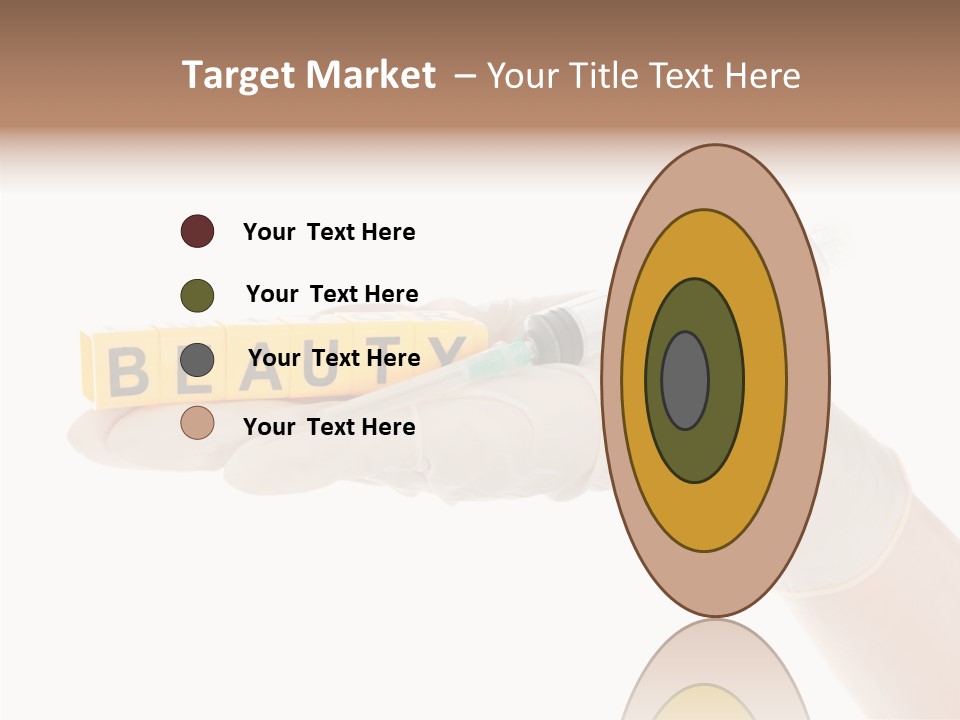 Beauty Cosmetic Hand PowerPoint Template