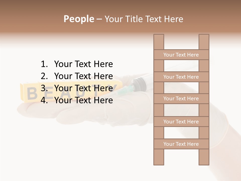 Beauty Cosmetic Hand PowerPoint Template