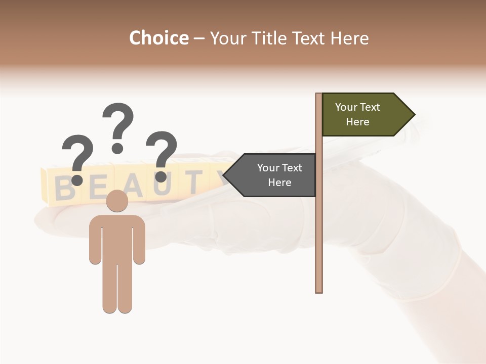Beauty Cosmetic Hand PowerPoint Template