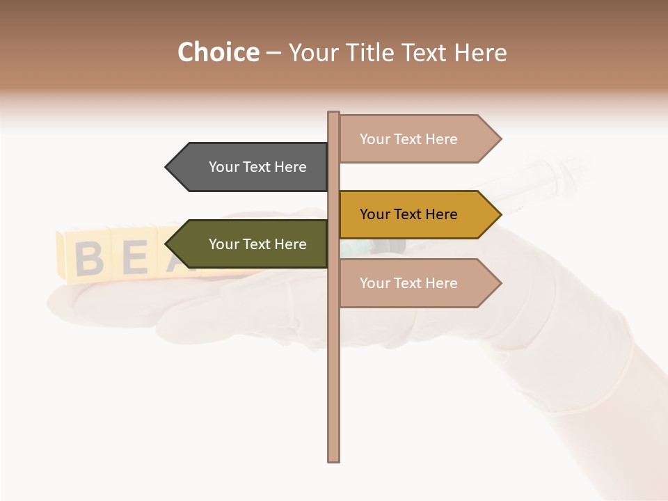 Beauty Cosmetic Hand PowerPoint Template