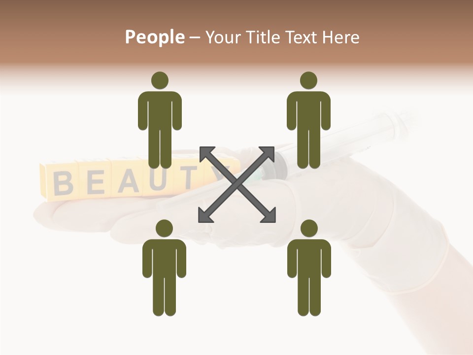 Beauty Cosmetic Hand PowerPoint Template