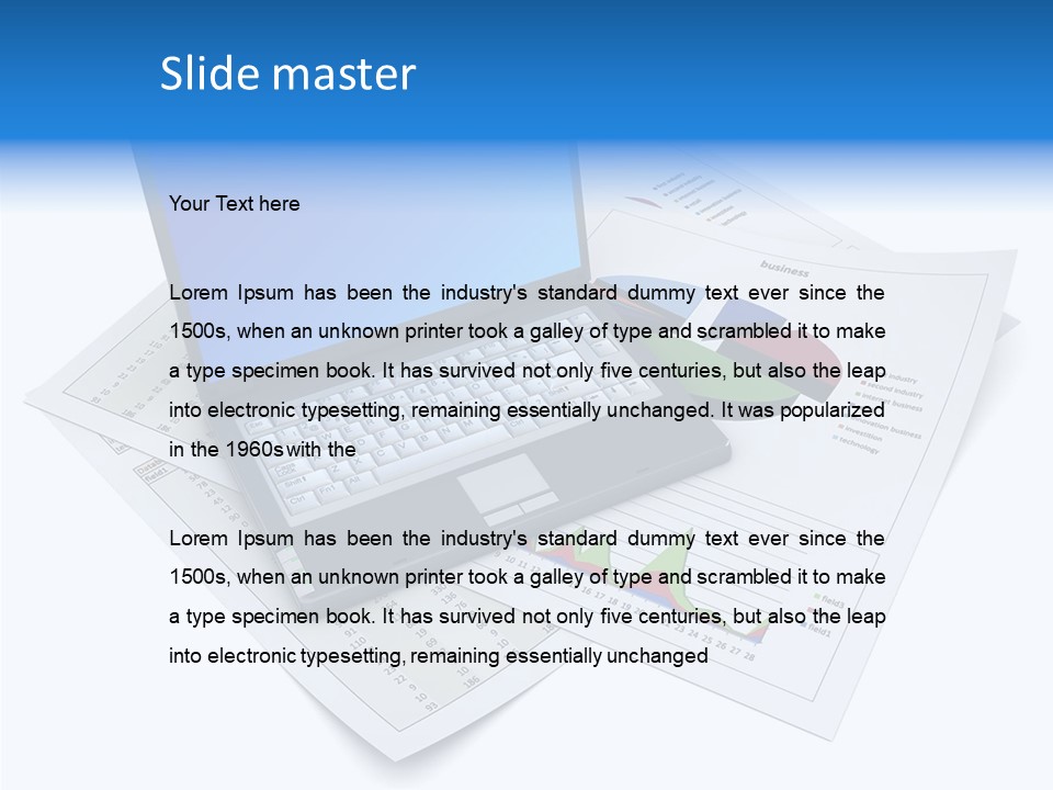 Colorful Chart Improvement PowerPoint Template