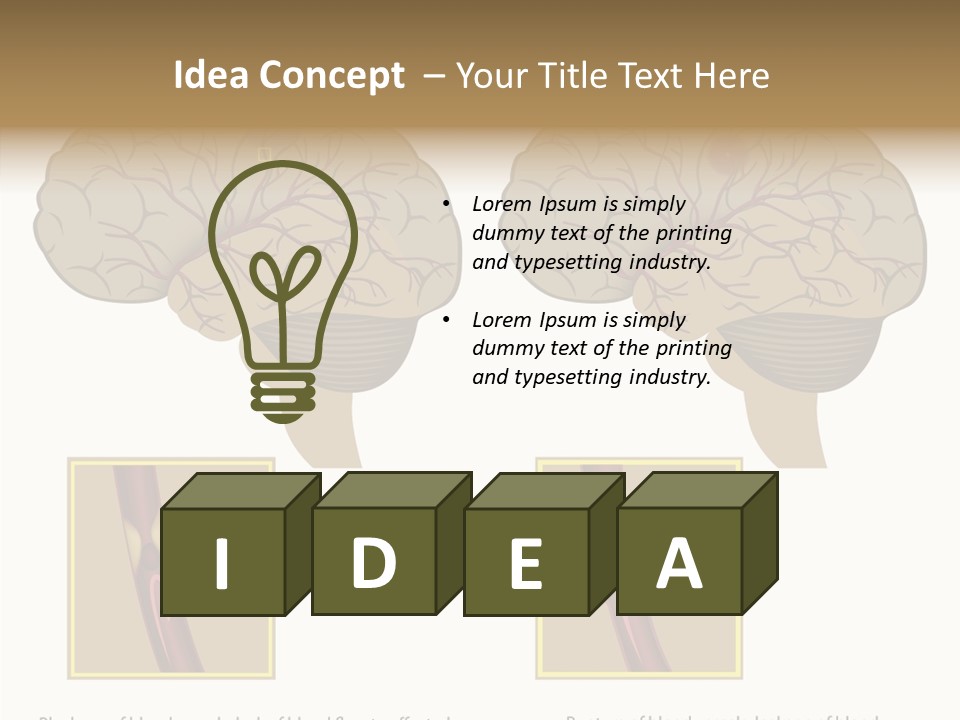 Problem Science Cerebral PowerPoint Template