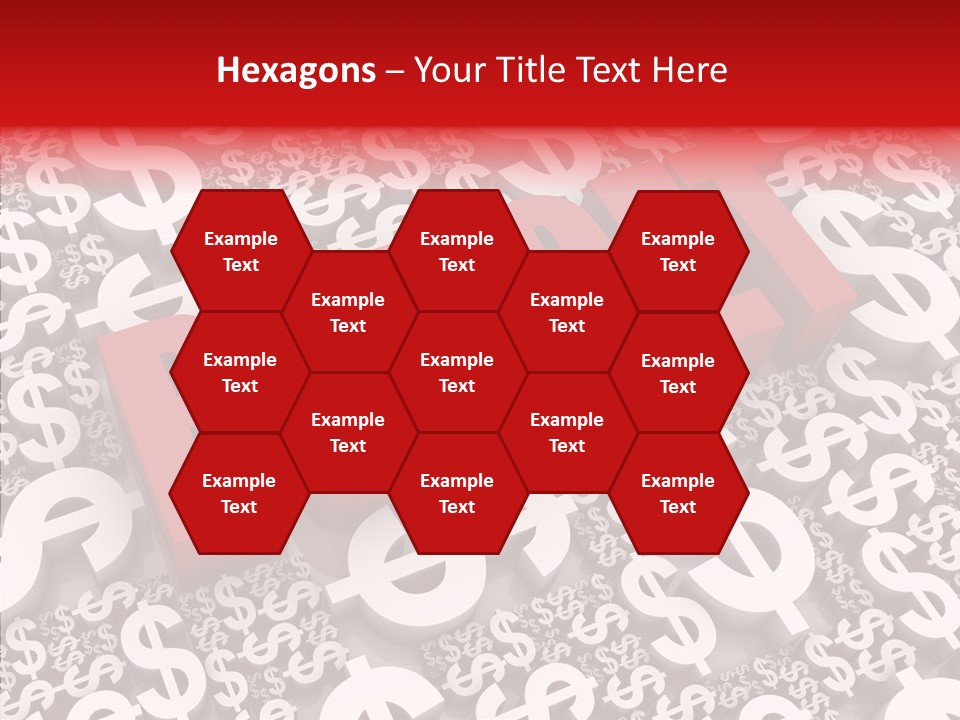 Currency Red Dollar PowerPoint Template